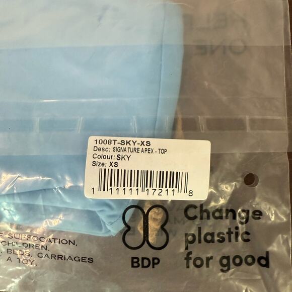 FP x Toast Swim Signature Apex Bikini Top in Sky Blue‎ XS NWT - Picture 8 of 9